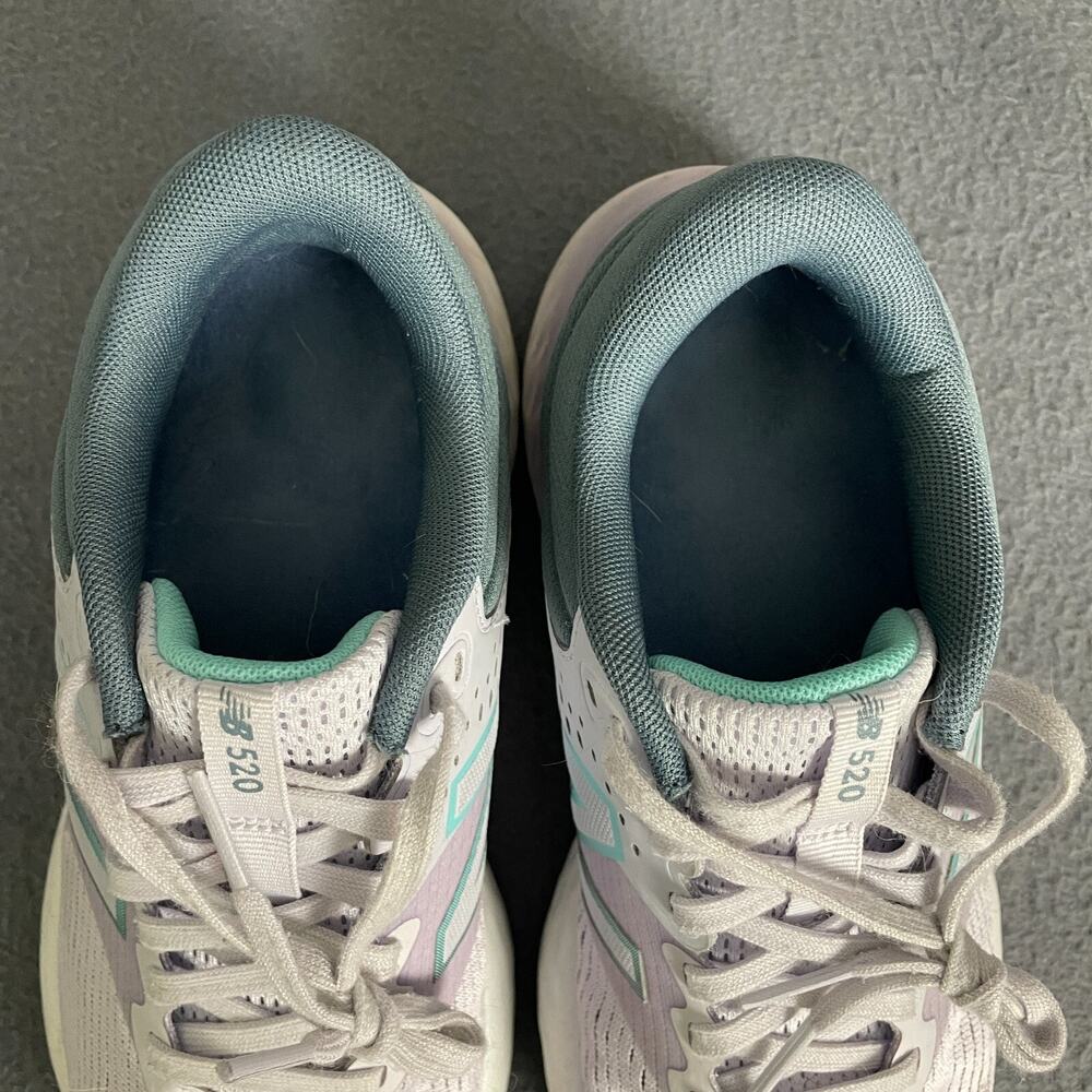 New Balance 520v7 W520RG7 Sneakers Women US 7.5 White Gray Low Top Running Shoes - Picture 5 of 14